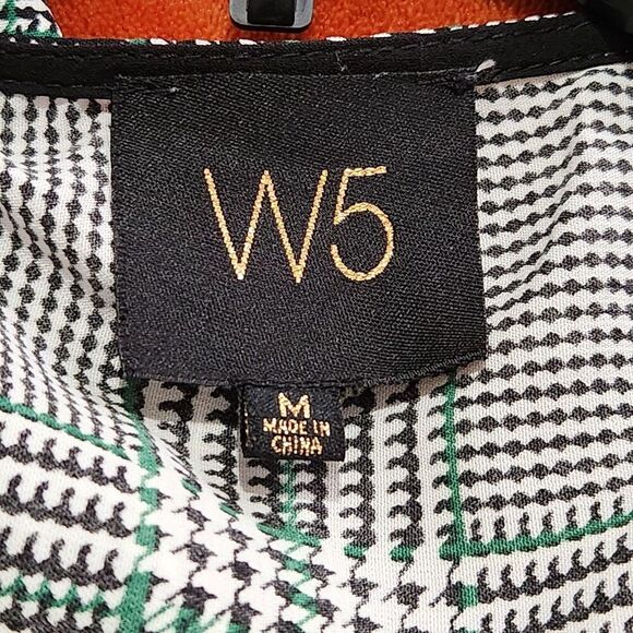 W5 Top Size Medium Green Open Front Twist Roll Tab Sleeves Lightweight New - Picture 5 of 9